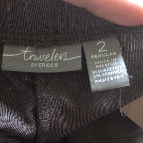 Travelers by Chico’s Mochachino travelers no tummy regular pants.Size 2 Reg. New - Picture 4 of 8